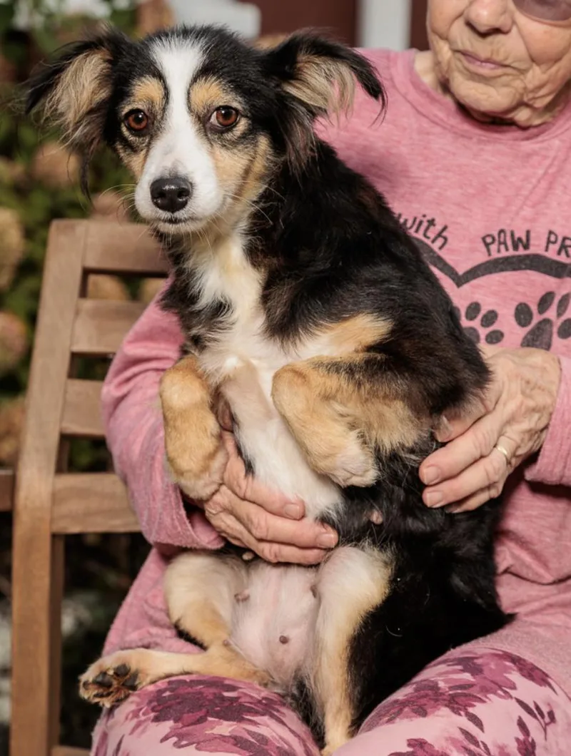 A young medium-sized female Australian Shepherd dog named Abigail for adoption in Chester Springs, PA