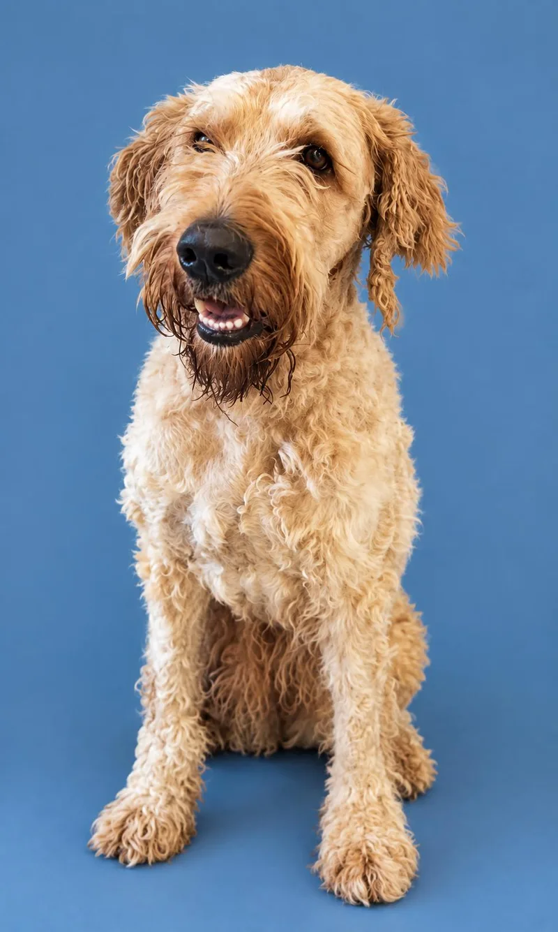 An adult large-sized male Poodle dog named Eli for adoption in Wooster, OH