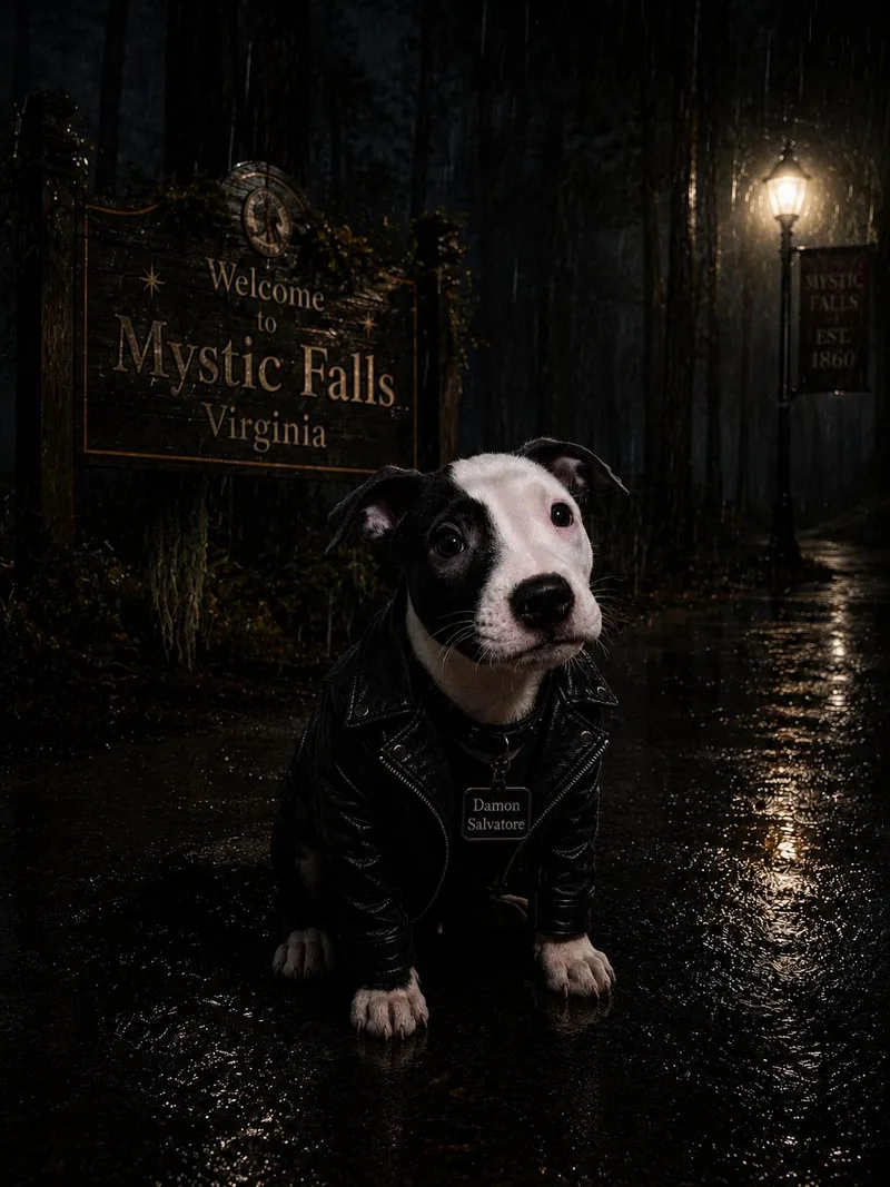 A baby medium-sized male Pit Bull Terrier dog named Damon Salvatore for adoption in Tracy, CA
