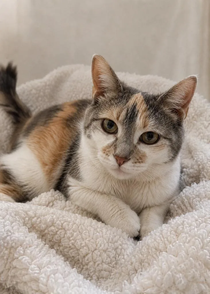A young small-sized female Domestic Short Hair cat named Dolly for adoption in Columbia, TN