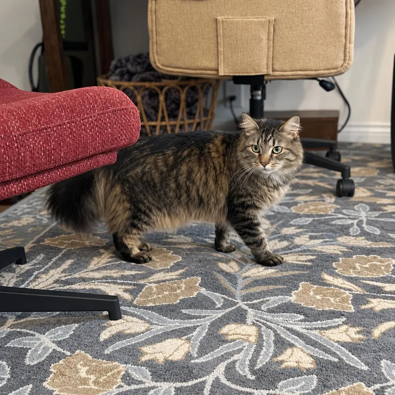 An adult medium-sized female Domestic Long Hair cat named Bunny for adoption in Los Angeles, CA