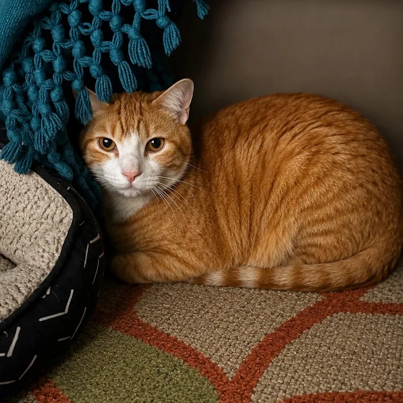 An adult extra large-sized male Orange / Red Domestic Short Hair cat named Hulk for adoption in Wichita, KS