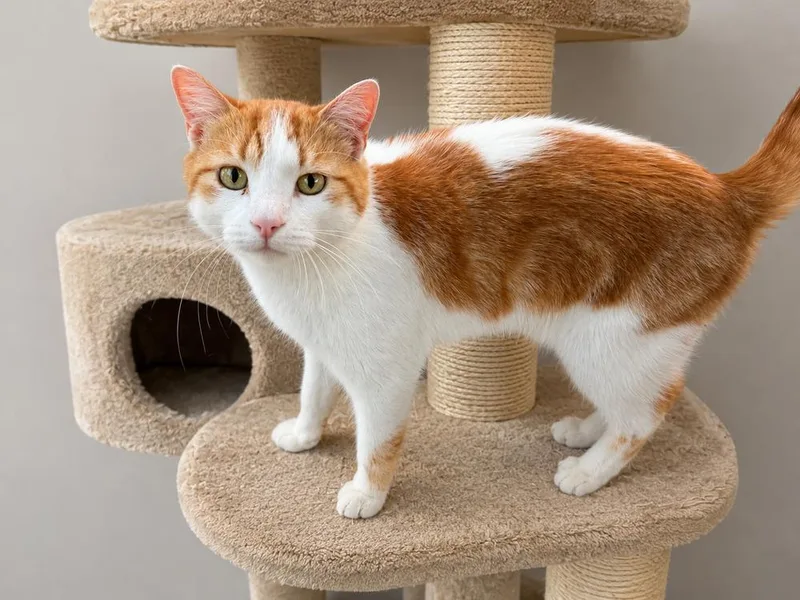 A young medium-sized female American Shorthair cat named Coconut for adoption in Calimesa, CA