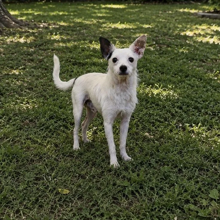 An adult small-sized male White / Cream Mixed Breed dog named Costello for adoption in Hopkinton, MA
