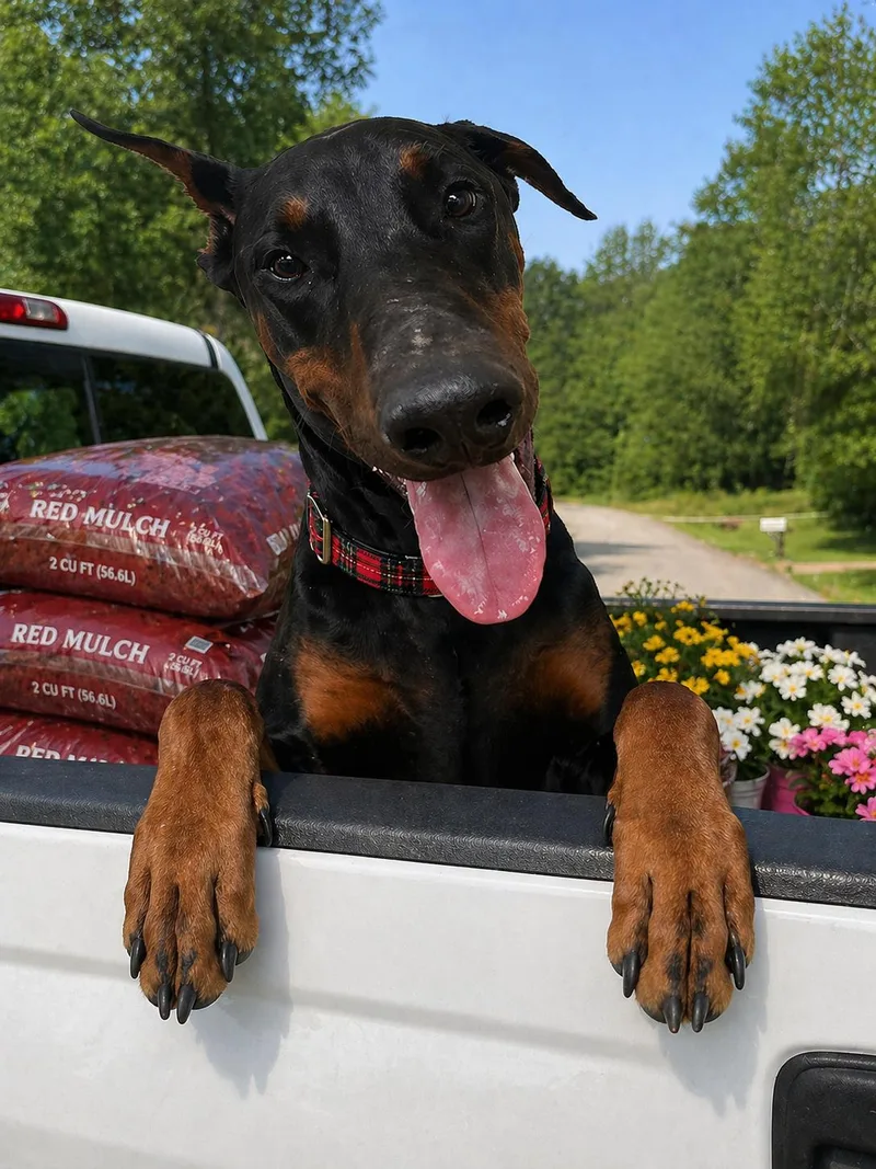 A young large-sized male Doberman Pinscher dog named Ace for adoption in Mount Laurel, NJ