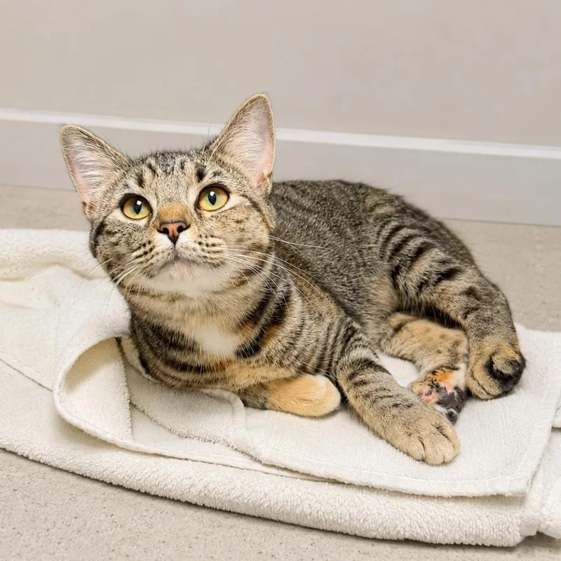 A young small-sized female Torbie Domestic Short Hair cat named Coco for adoption in Hopkinton, MA