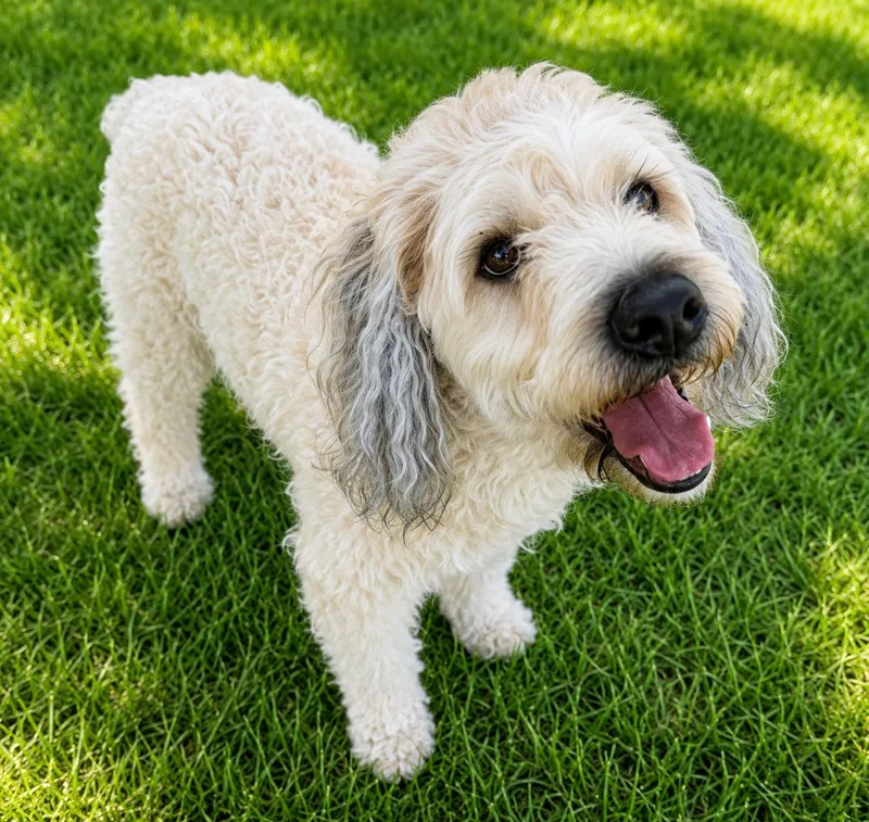 An adult medium-sized female White / Cream Standard Poodle dog named Lucy for adoption in Long Beach, NY