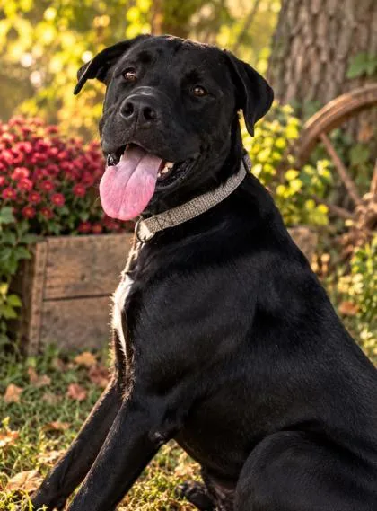 An adult large-sized male Cane Corso dog named Captain Underbite for adoption in Winfield, KS
