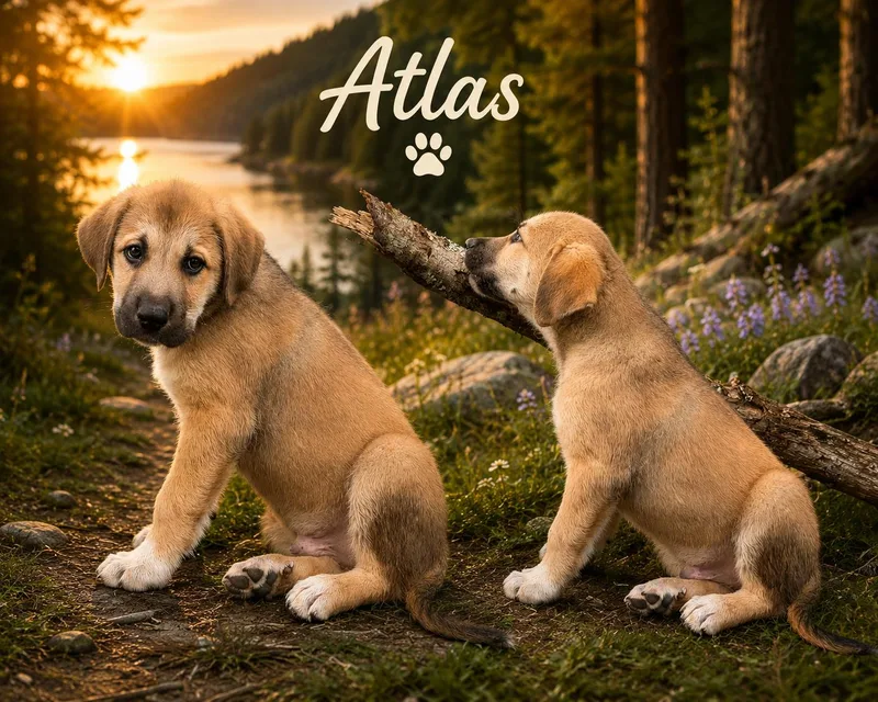 A baby large-sized male Great Pyrenees dog named Atlas for adoption in Chickamauga, GA