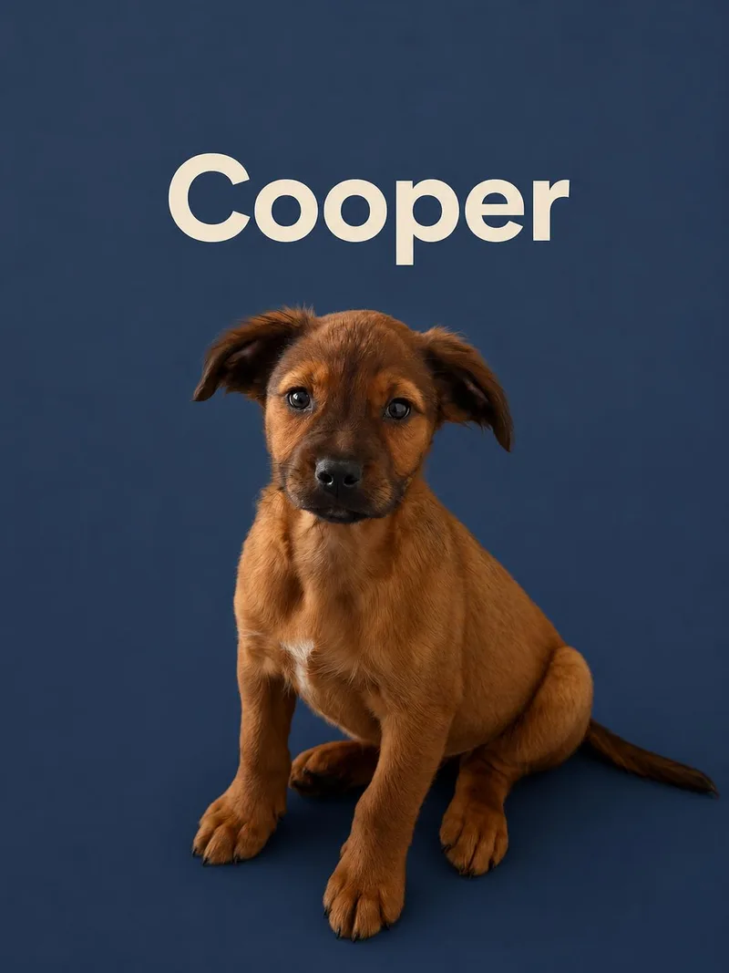 A baby large-sized male Retriever dog named Cooper for adoption in Union Beach, NJ