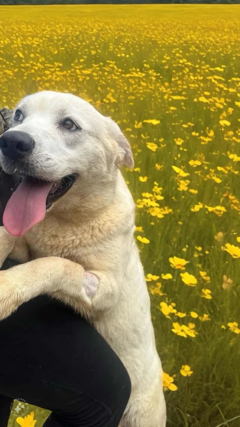 A young medium-sized female Great Pyrenees dog named Elsa for adoption in Shreveport, LA
