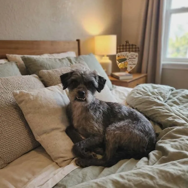 An adult small-sized male Gray / Blue / Silver Schnauzer dog named Woody for adoption in San Diego, CA
