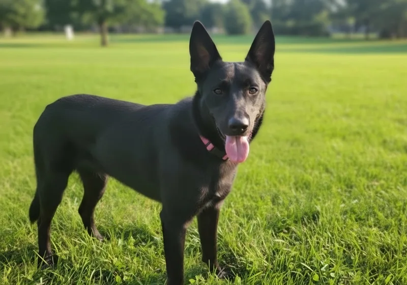 An adult extra large-sized female Black Belgian Shepherd / Malinois dog named Sidai for adoption in Pocatello, ID