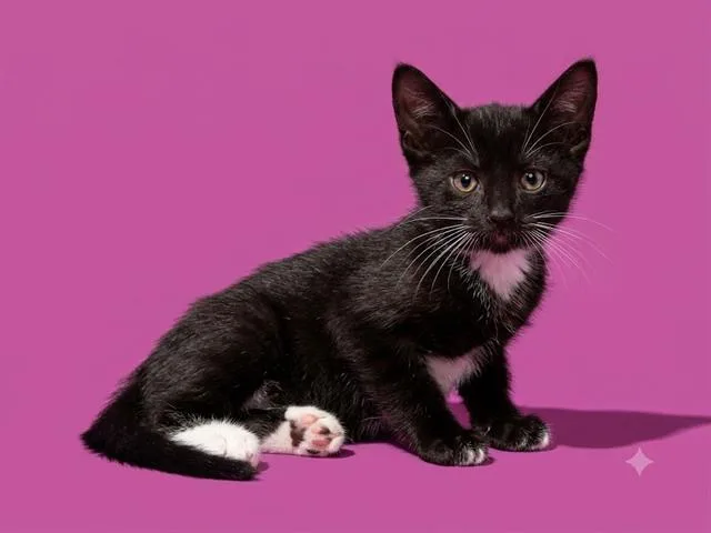 A baby small-sized male Domestic Short Hair cat named Vanillocolate for adoption in Jacksonville, FL