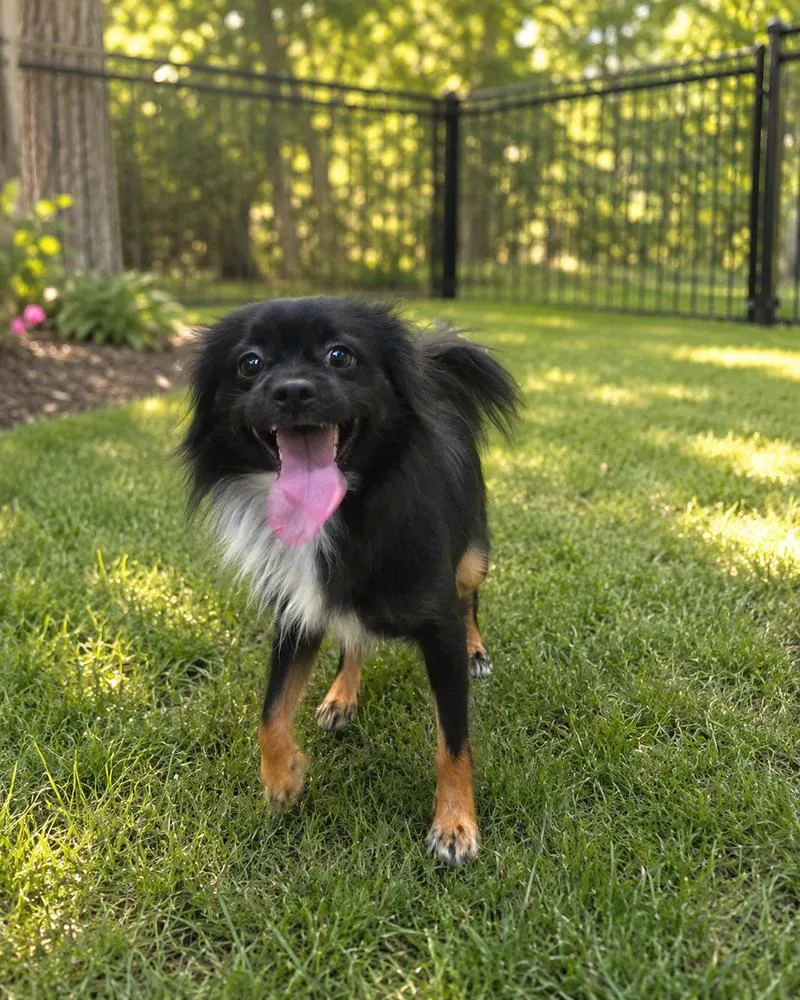 An adult small-sized male Brown / Chocolate Tibetan Spaniel dog named Bodhi for adoption in Oakland, MI