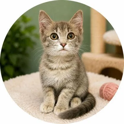 A baby small-sized female Domestic Short Hair cat named Clarity for adoption in Cumberland, MD