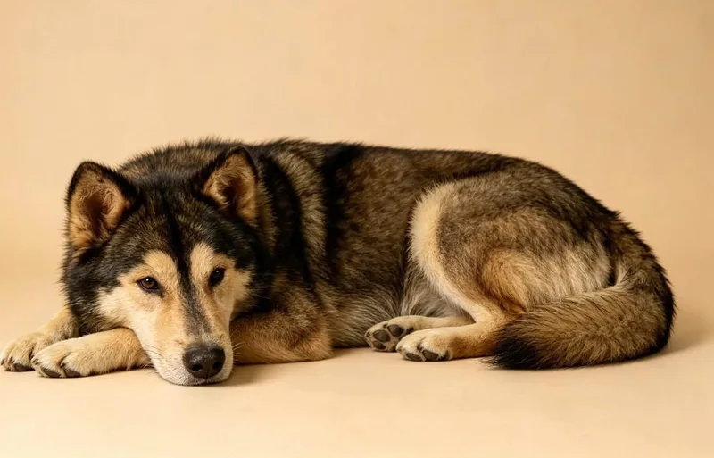 A senior medium-sized male Husky dog named Marvin for adoption in Estes Park, CO