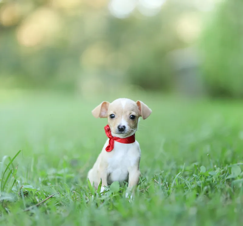 A baby small-sized male Chihuahua dog named Beamer for adoption in Lucedale, MS