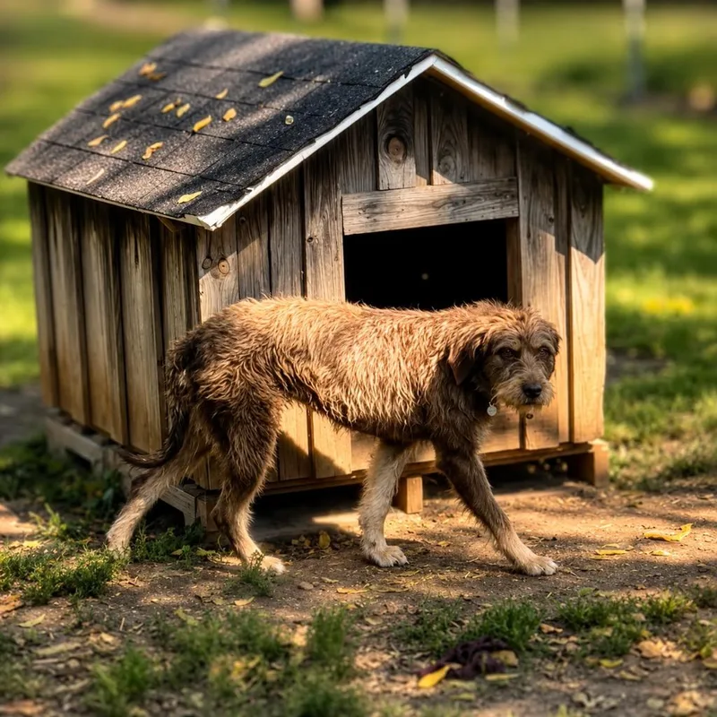 An adult medium-sized female Wirehaired Pointing Griffon dog named Clover for adoption in Russellville, KY