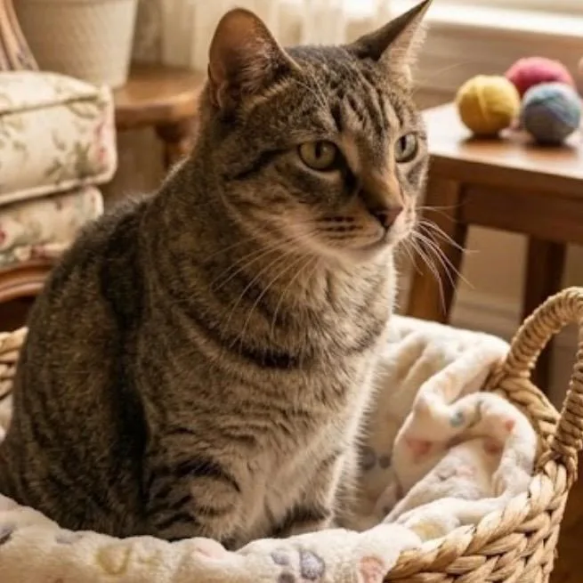 An adult large-sized male Brown / Chocolate Domestic Short Hair cat named Jango for adoption in Brownsboro, AL
