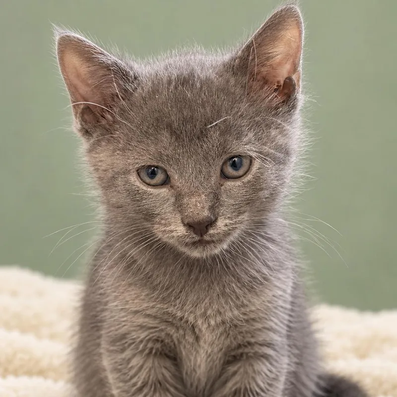 A baby small-sized male Domestic Short Hair cat named Jude for adoption in San Antonio, TX