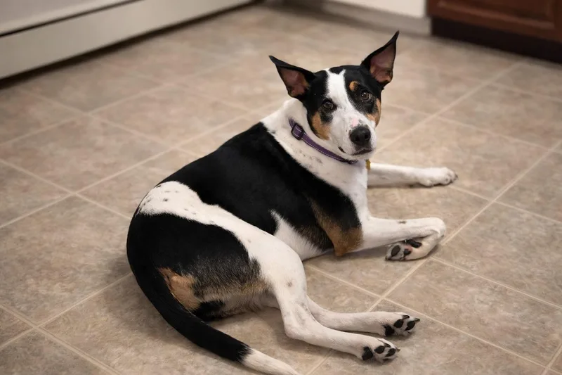 An adult medium-sized female Australian Cattle Dog / Blue Heeler dog named Arya for adoption in Branford, CT