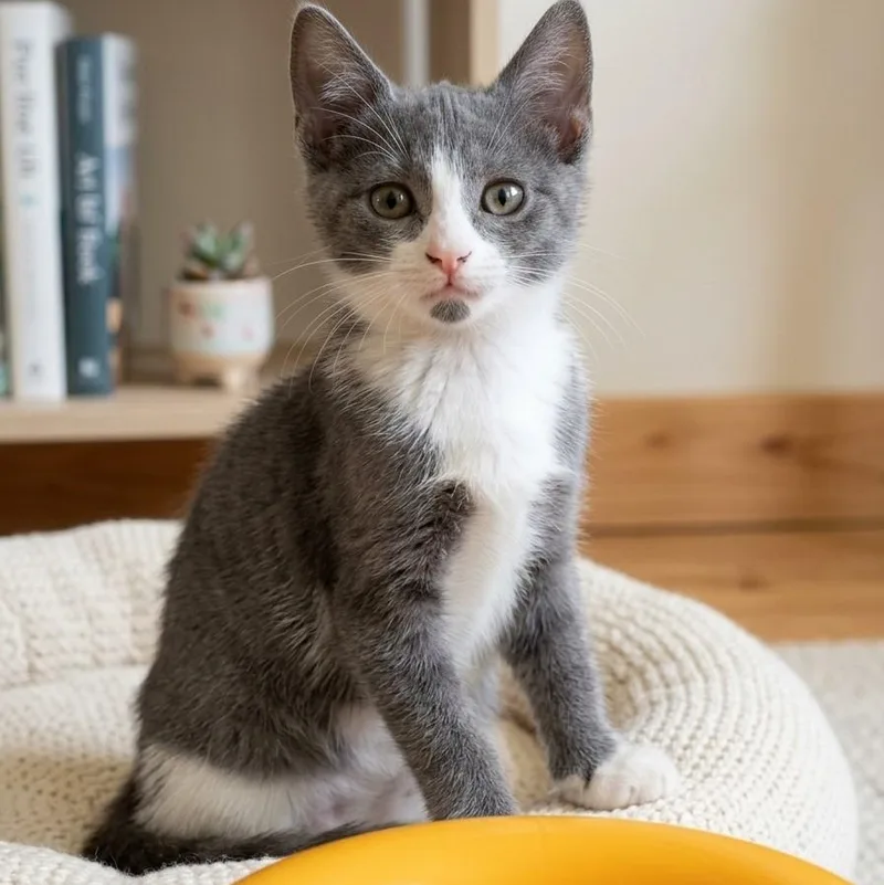 A baby small-sized female Domestic Short Hair cat named Tabitha for adoption in Boca Raton, FL