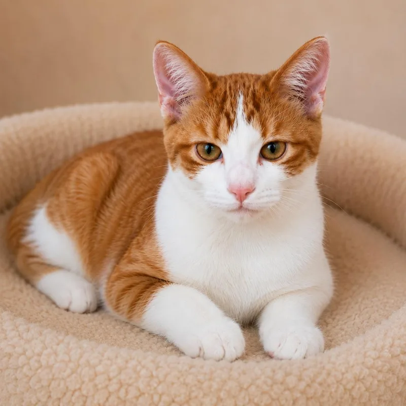 A baby medium-sized male Orange & White Domestic Medium Hair cat named Mvp for adoption in Cranston, RI