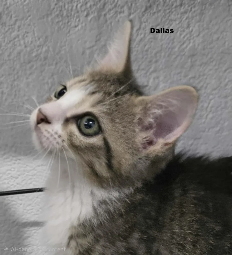A baby medium-sized male Brown / Chocolate Domestic Short Hair cat named Dallas Riggs for adoption in Homestead, FL