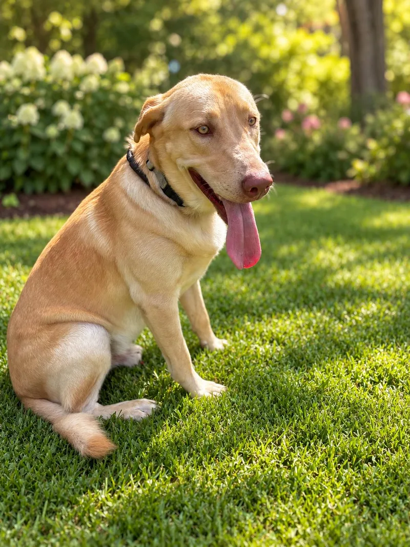 An adult large-sized male Yellow / Tan / Blond / Fawn Yellow Labrador Retriever dog named Tanner for adoption in Humble, TX
