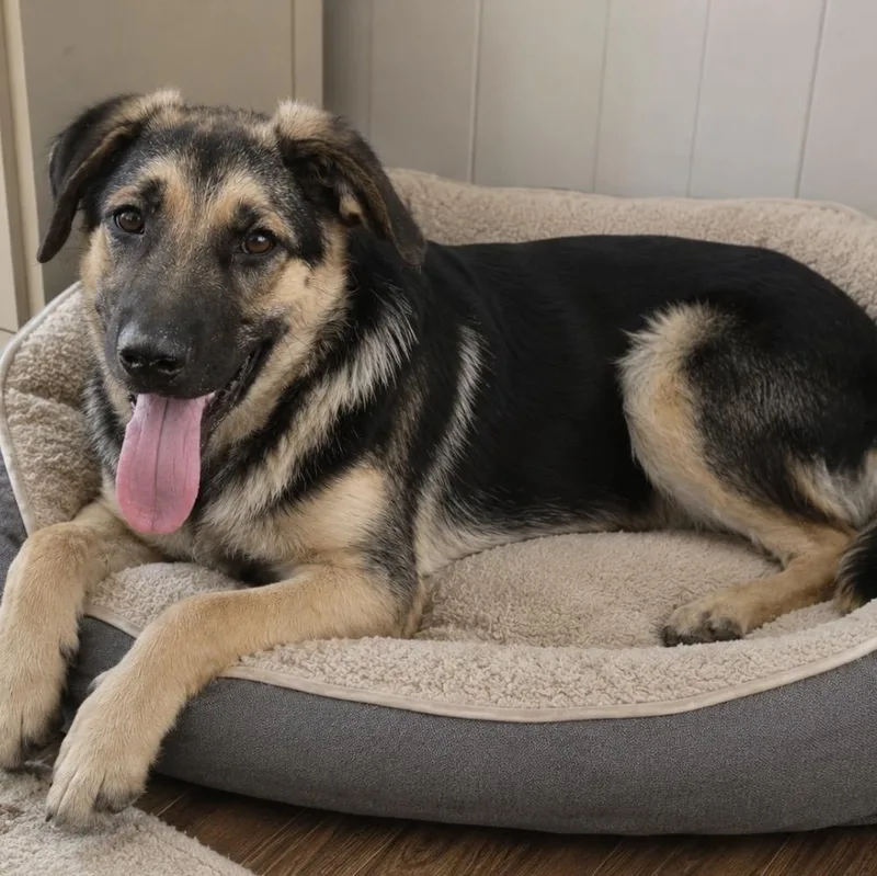A baby large-sized male Black German Shepherd Dog dog named Zech for adoption in Pelham, NH