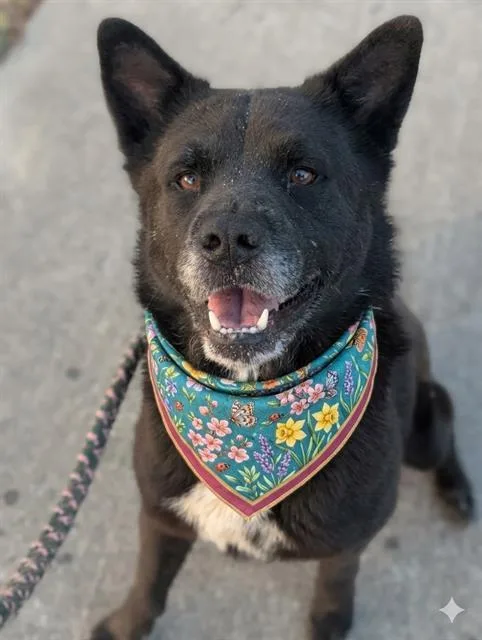 An adult large-sized male Mixed Breed dog named Kuro Kuma for adoption in Jacksonville, FL