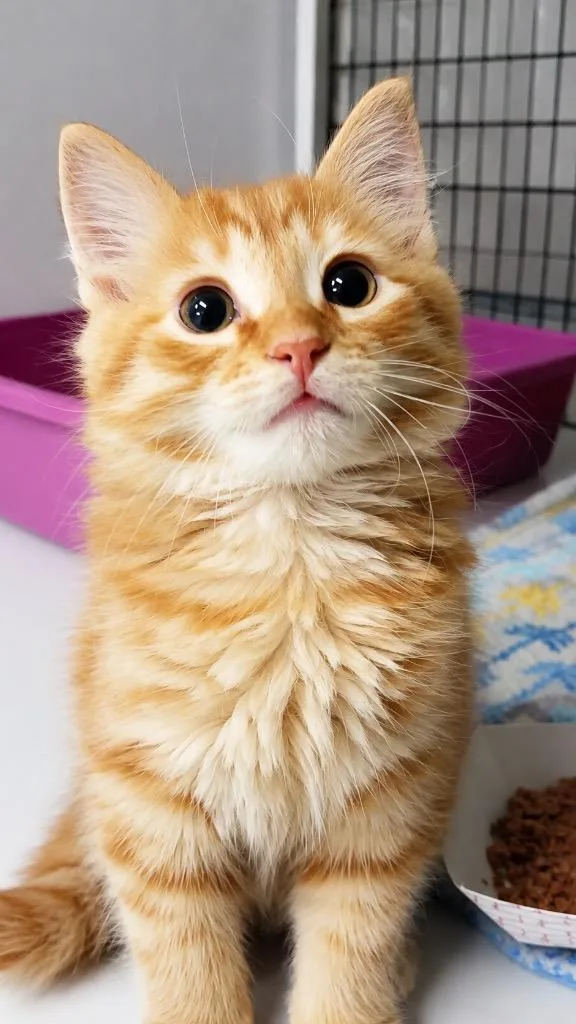 A baby small-sized male Domestic Medium Hair cat named Dune for adoption in Ewing, NJ