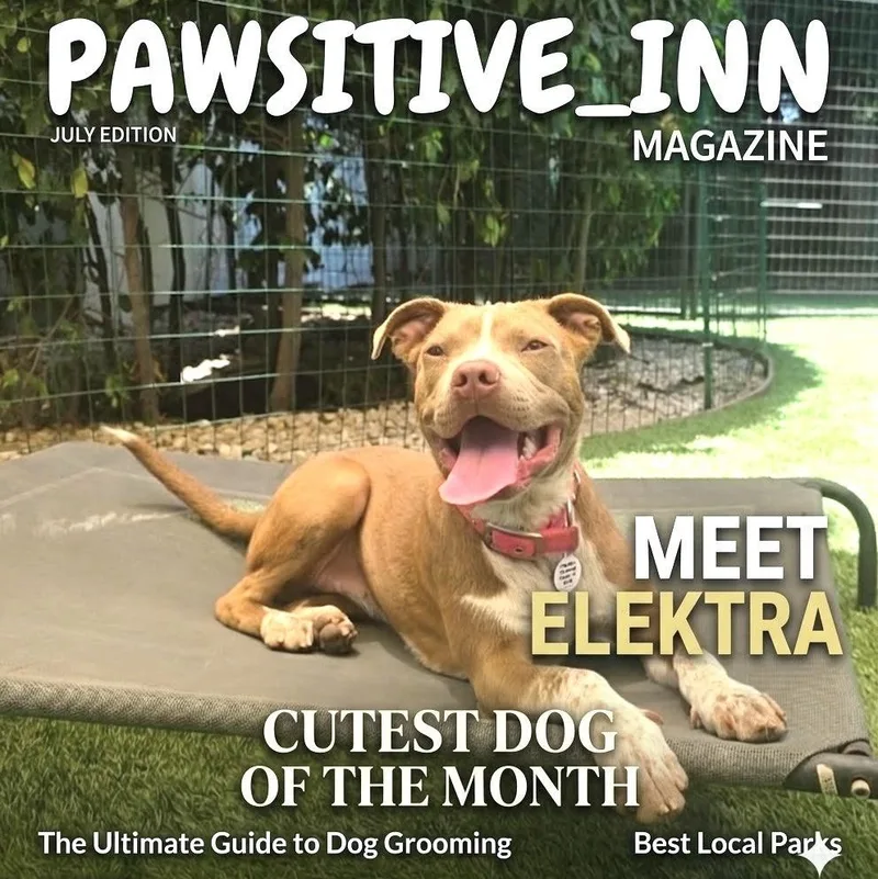 A young medium-sized female Red / Chestnut / Orange Pit Bull Terrier dog named Elektra for adoption in Los Angeles, CA
