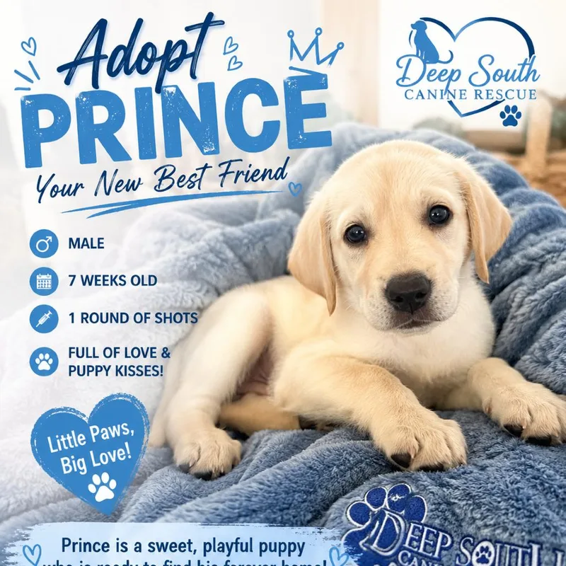 A baby small-sized male White / Cream Mixed Breed dog named Prince for adoption in LOXAHATCHEE, FL