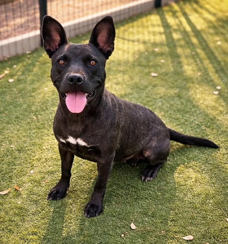An adult medium-sized female Black Labrador Retriever dog named Odyssey for adoption in Apache Junction, AZ