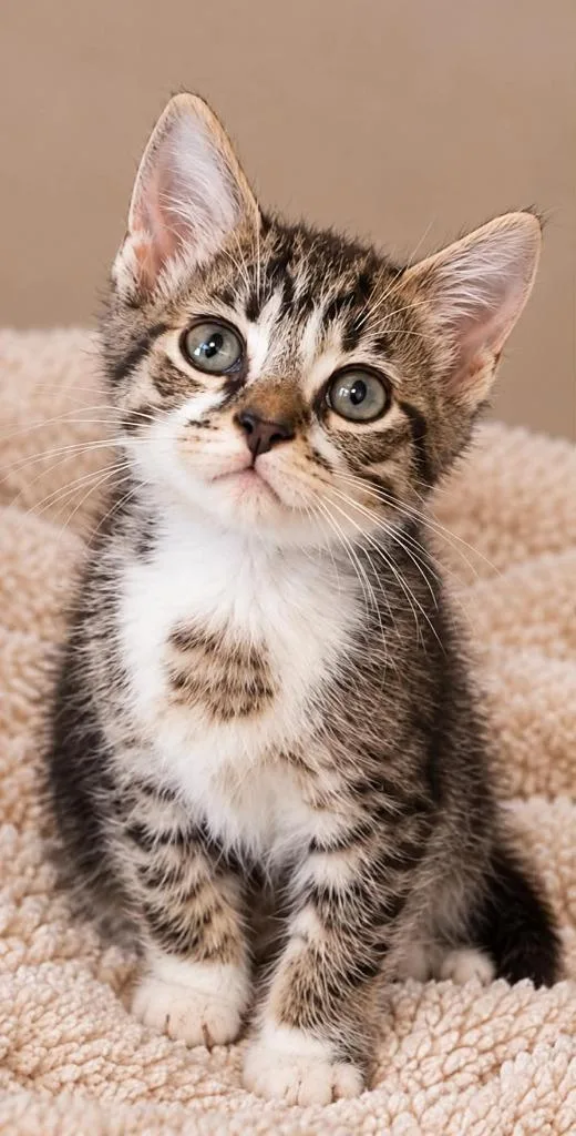 A baby small-sized male Domestic Medium Hair cat named Scar for adoption in Columbia, TN
