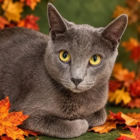 A young medium-sized male Domestic Short Hair cat named Wolfie for adoption in Columbia, MD