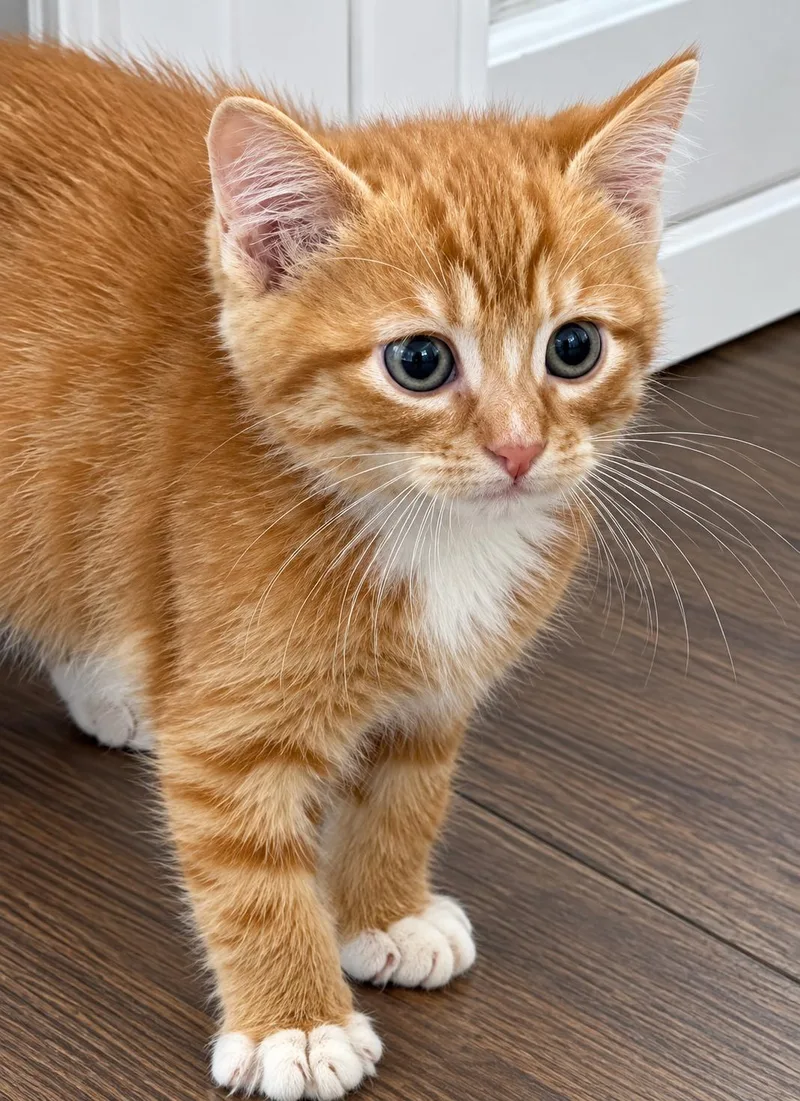A young large-sized male Domestic Short Hair cat named Ravioli for adoption in Fort Worth, TX
