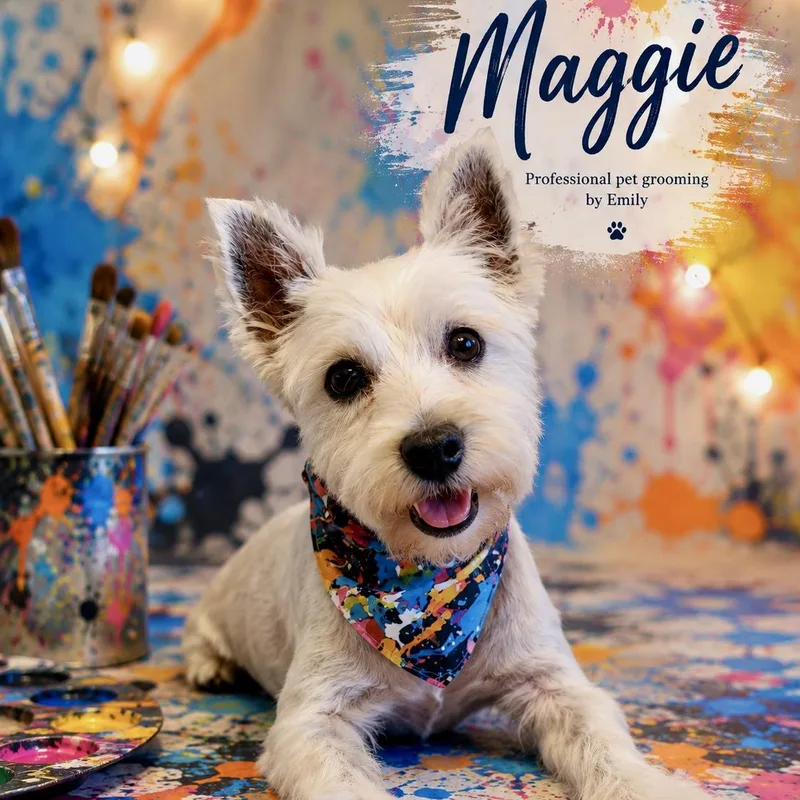 A young small-sized female Yellow / Tan / Blond / Fawn West Highland White Terrier / Westie dog named Maggie for adoption in Broken Arrow, OK
