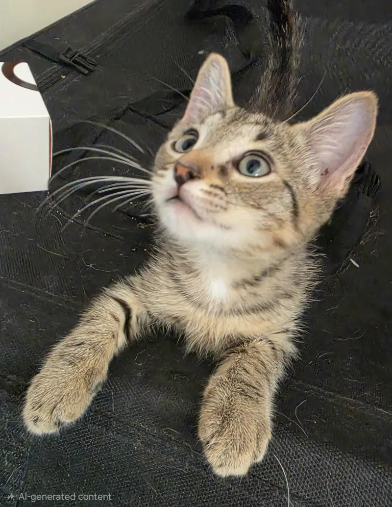 A baby small-sized male Tabby (Brown / Chocolate) Domestic Short Hair cat named Maestro for adoption in New York, NY
