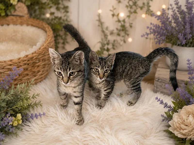 A baby medium-sized female Tabby (Buff / Tan / Fawn) Domestic Short Hair cat named Jill for adoption in Gilroy, CA