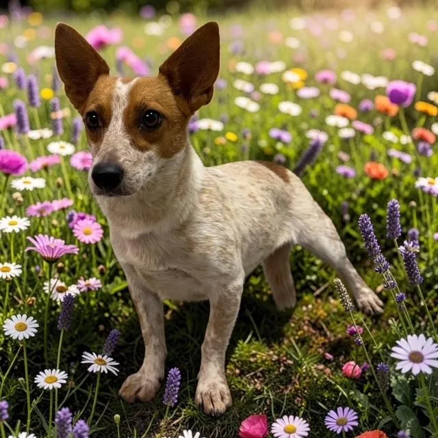 A young small-sized female Merle (Red) Australian Cattle Dog / Blue Heeler dog named Cricket for adoption in Williston, VT