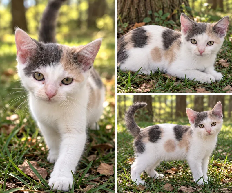 A baby medium-sized female Domestic Short Hair cat named Jellybean for adoption in Kiln, MS