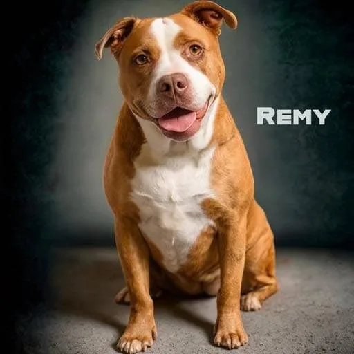 An adult large-sized female Yellow / Tan / Blond / Fawn Pit Bull Terrier dog named Remy for adoption in Weatherford, TX