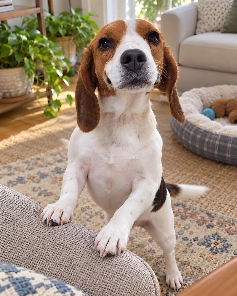 A young small-sized female Beagle dog named Jackie for adoption in Dunnellon, FL