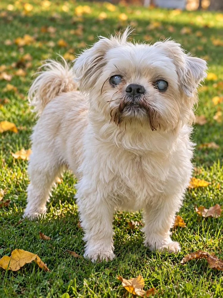 A senior small-sized male Shih Tzu dog named Merlin for adoption in Oakland, MI