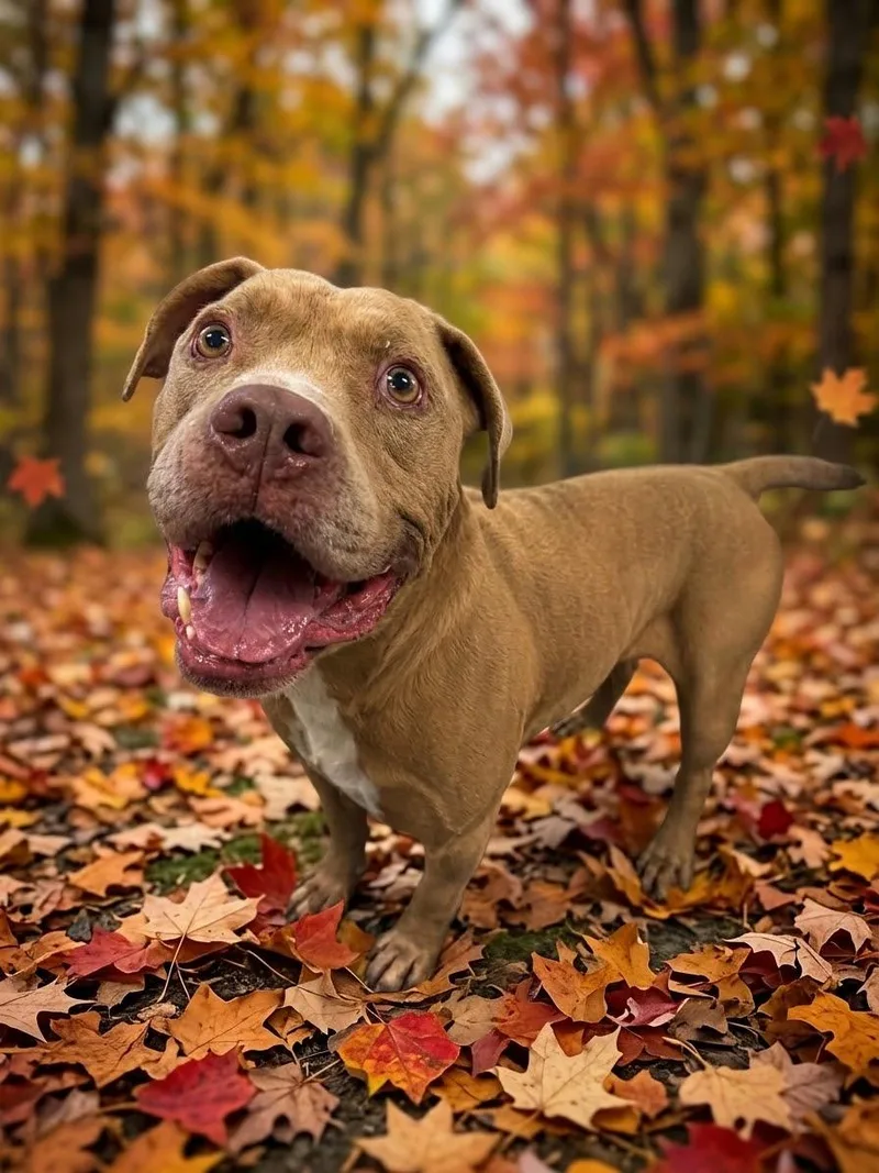 An adult medium-sized male Pit Bull Terrier dog named Slim Jim for adoption in Shelbyville, KY