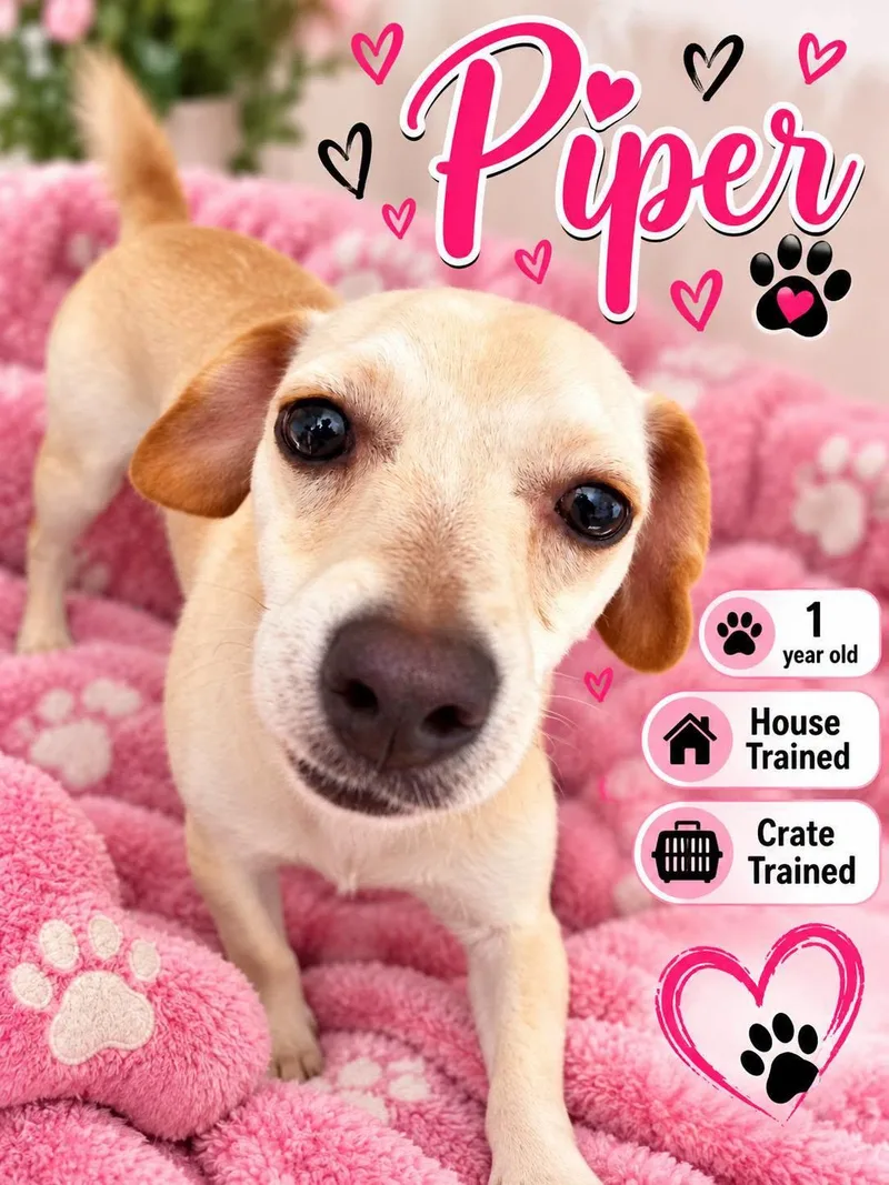 A young small-sized female Chihuahua dog named Piper for adoption in Fort Worth, TX