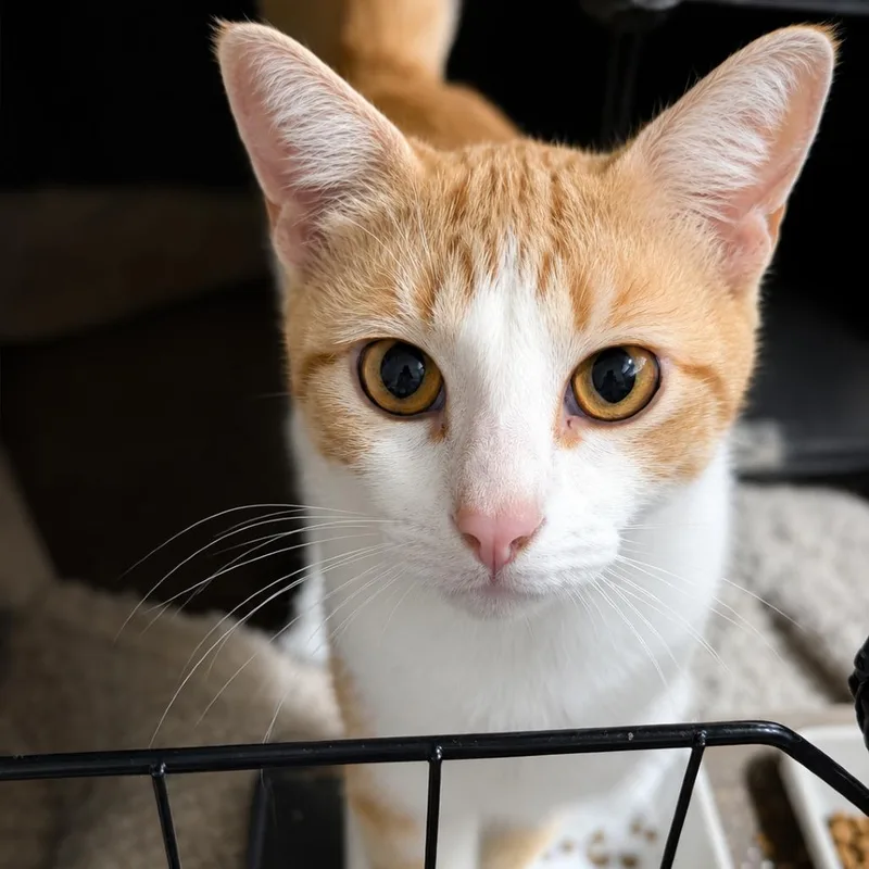 A young medium-sized female Orange / Red Domestic Short Hair cat named Zinnia for adoption in Medford, NJ
